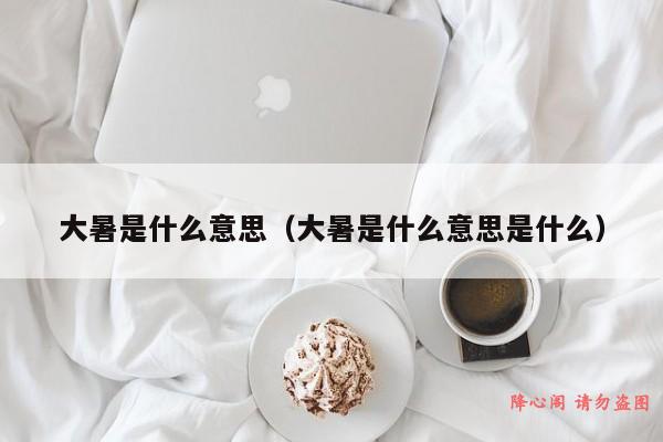 大暑是什么意思（大暑是什么意思是什么）