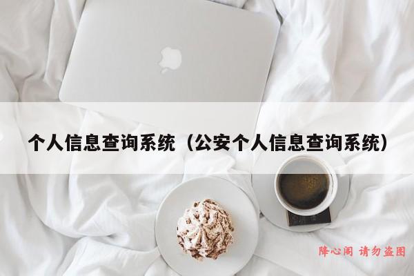 个人信息查询系统（公安个人信息查询系统）