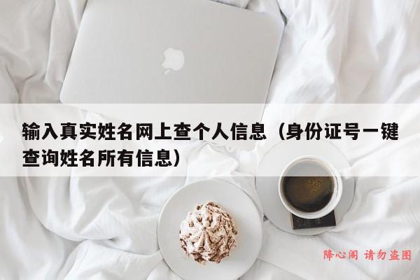 输入真实姓名网上查个人信息（身份证号一键查询姓名所有信息）